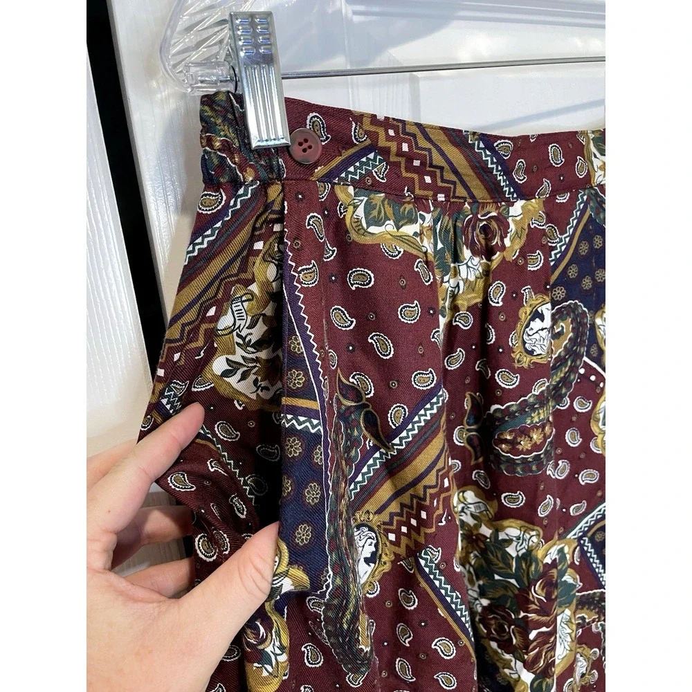 Vintage Chaus Womens Patchwork Maxi Skirt Size L Boho Dark Fairy Whimsigoth‎ 90s
